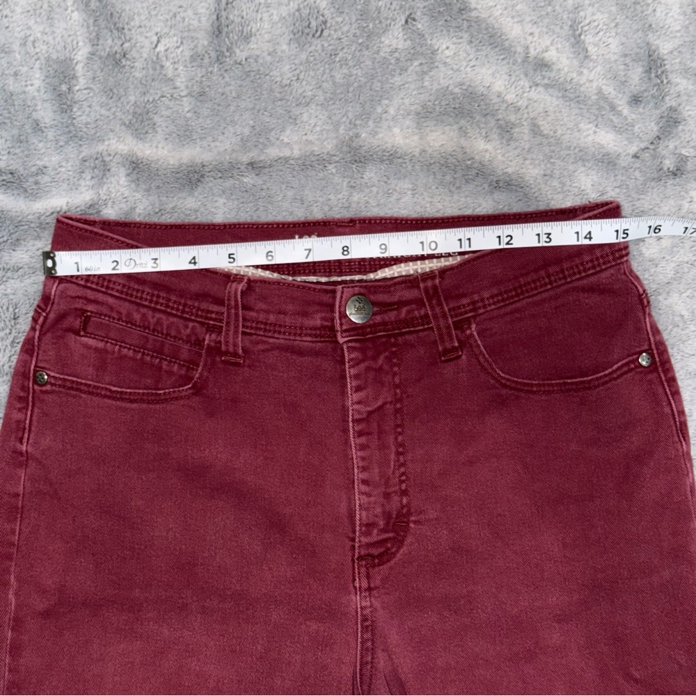 Vintage Lee Platinum Label Classic Fit Jeans - Burgundy - Picture 6 of 8